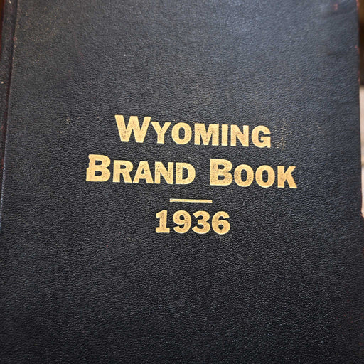 Vintage 1936 Wyoming Brand Book + One Supplement Book Collectibles Vintage