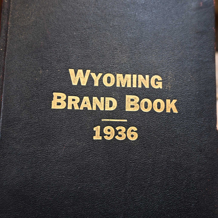 Vintage 1936 Wyoming Brand Book + One Supplement Book Collectibles Vintage