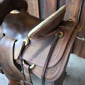 14" USED TESKEY'S RANCH SADDLE Saddles TESKEY'S SADDLERY LLC   