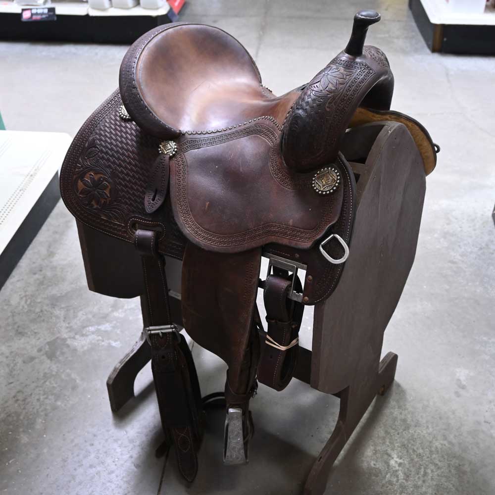 13.5" USED MARTIN CROWN C BARREL SADDLE Saddles Martin Saddlery   