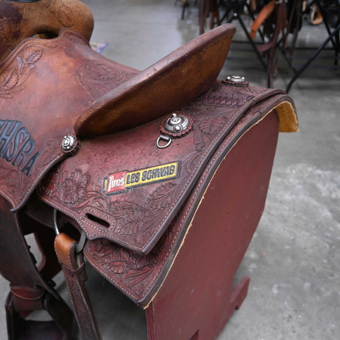 15.5" USED SLONE TEAM ROPING SADDLES Saddles - Used Slone Saddles