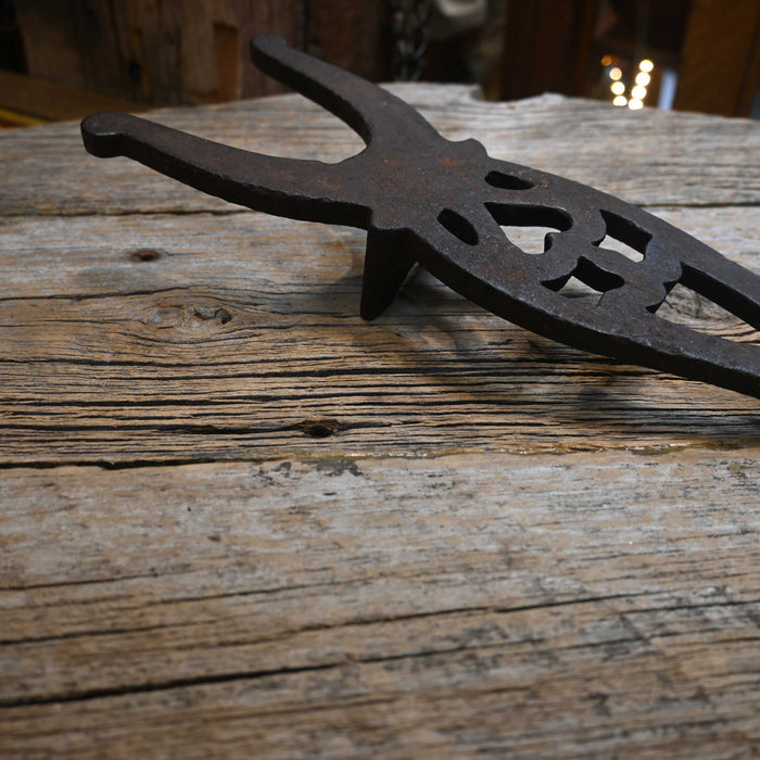 Antique Cast Iron Boot Jack w/Heart