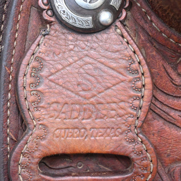 15.5" USED SLONE TEAM ROPING SADDLES Saddles - Used Slone Saddles