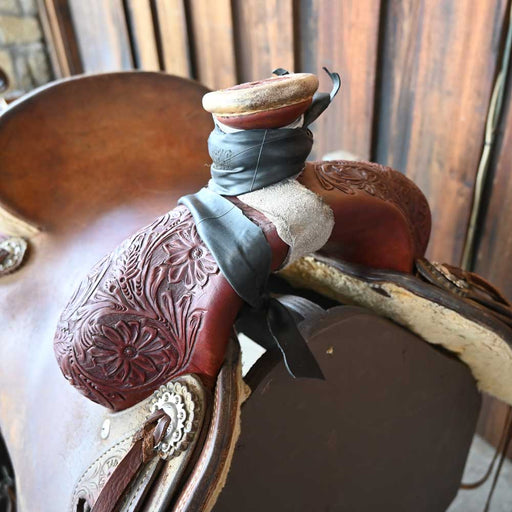 15.5" USED TAD SANDERS RANCH SADDLE Saddles - Used Tad Sanders
