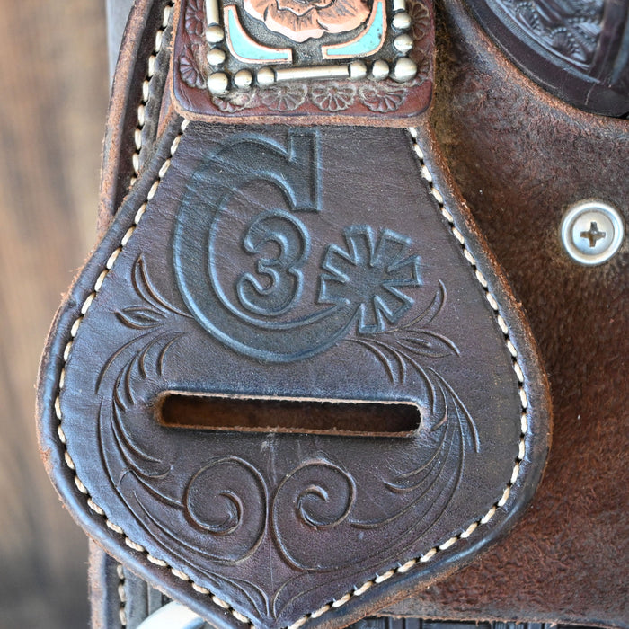 14" USED JEFF SMITH C3 BARREL SADDLE