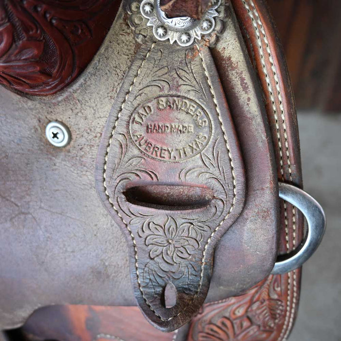 15.5" USED TAD SANDERS RANCH SADDLE Saddles - Used Tad Sanders