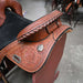 14.5" USED CIRCLE Y JACKIE JATZLAU TREELESS BARREL SADDLE Saddles - Used Circle Y Saddlery