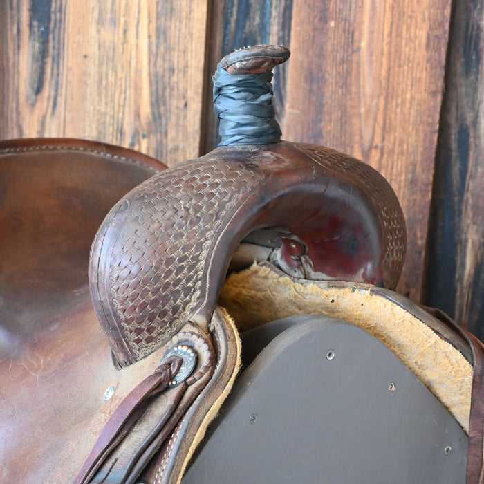 14.5" USED HR RANCH CUTTER SADDLE