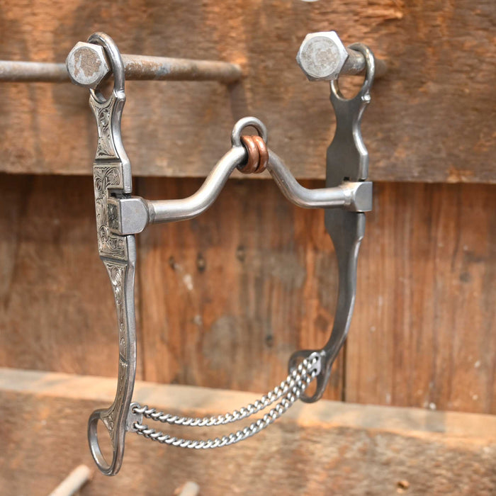 Brandon Anthony Silver Mounted Port Copper Rings Bit Tack - Bits Brandon Anthony