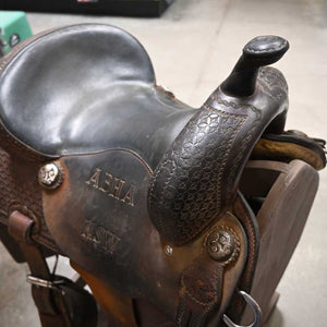 14" USED LAZY L BARREL SADDLE