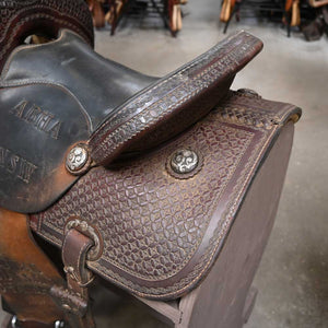 14" USED LAZY L BARREL SADDLE