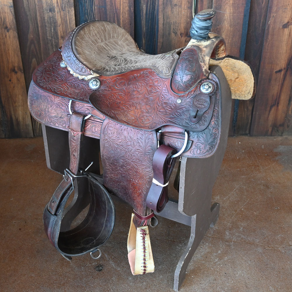 16" USED BILLY COOK ROPING SADDLE