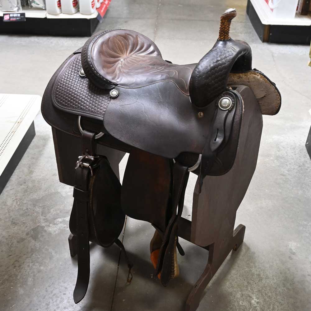 15.5" USED LONGHORN CUTTING SADDLE Saddles LONGHORN   