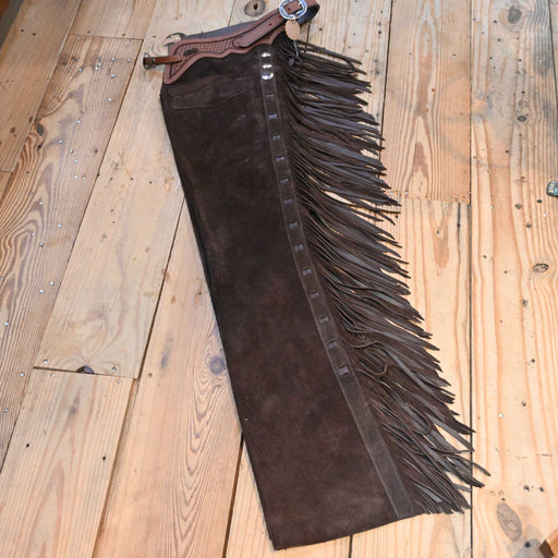 Teskey's X-S Chocolate Roughout Versatility Chaps Tack - Chaps & Chinks Teskey's