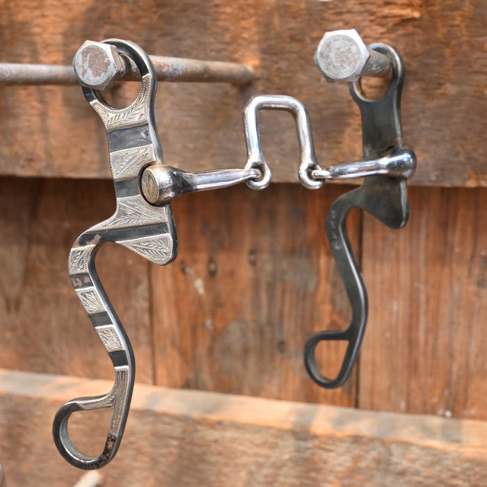S. White Silver Mounted Loose Square  Port Bit