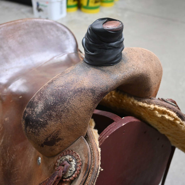 15" USED JEFF SMITH PRO CUTTER RANCH CUTTER SADDLE Saddles - Used Jeff Smith