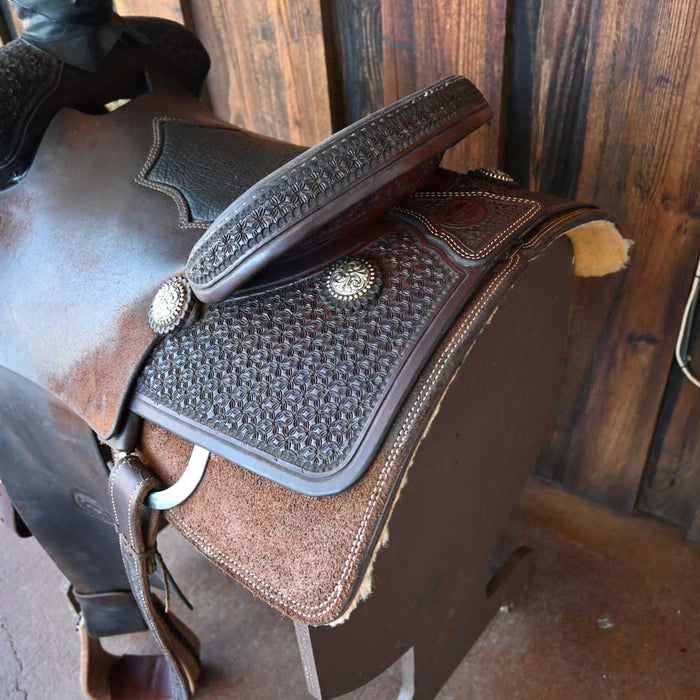 15" USED TESKEY'S ROPING SADDLE Saddles - Used Teskey's Saddlery