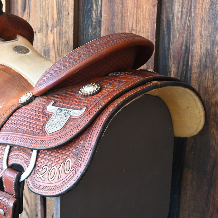 15" USED MARTIN TEAM ROPING SADDLE