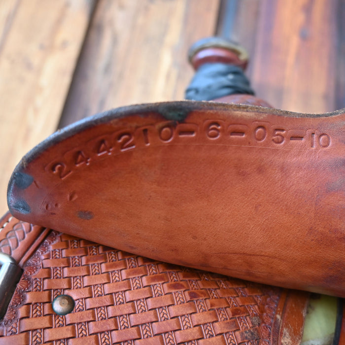 15" USED MARTIN TEAM ROPING SADDLE