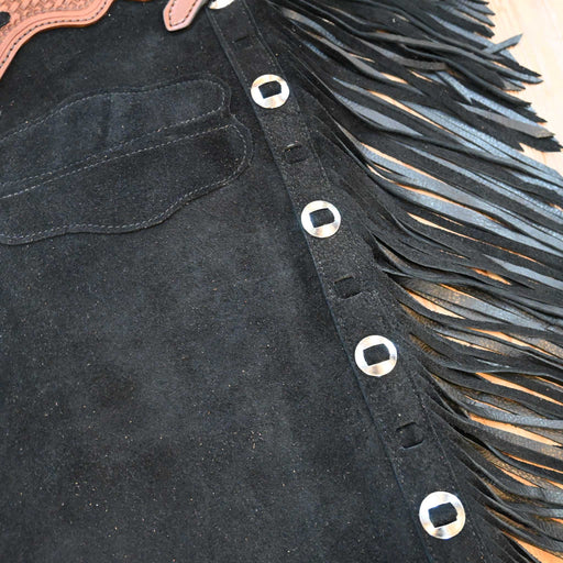 Teskey's Medium Black Versatility Chaps Tack - Chaps & Chinks Teskey's