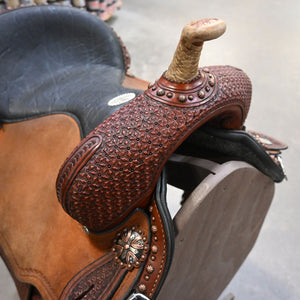 14" USED CIRCLE Y LISA LOCKHART BARREL SADDLE Saddles Circle Y Saddlery