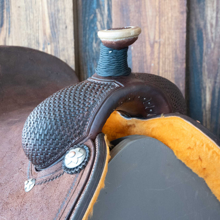15" PATRICK SMITH TEAM ROPING SADDLE