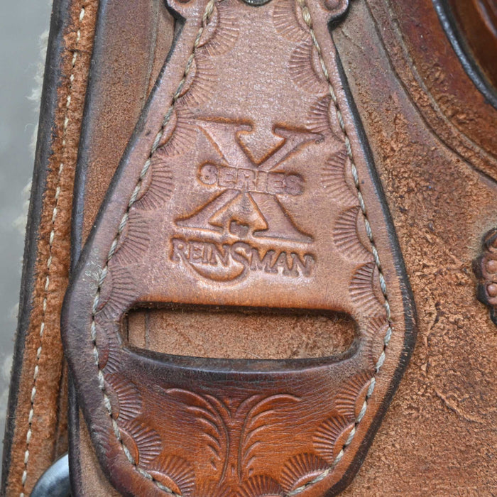 15" USED REINSMAN X SERIES TEAM ROPING SADDLE Saddles - Used Reinsman
