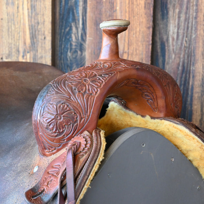 16.5" USED SADDLE HOUSE RANCH CUTTER SADDLE