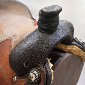 16" USED D.W BARNES ROPING SADDLE Saddles D.W Barnes