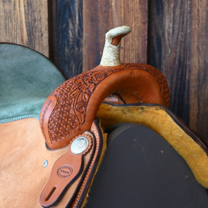 16.5" USED HORSEMAN SUPPLY BARREL SADDLE
