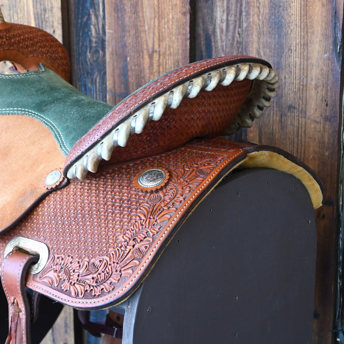 16.5" USED HORSEMAN SUPPLY BARREL SADDLE