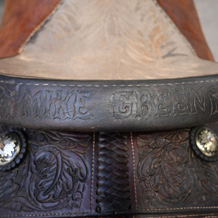 14.5" USED D.W BARNES ROPING SADDLE Saddles - Used D.W Barnes