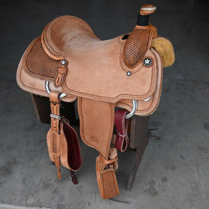 15.5" PATRICK SMITH ROPING SADDLE Saddles Patrick Smith   