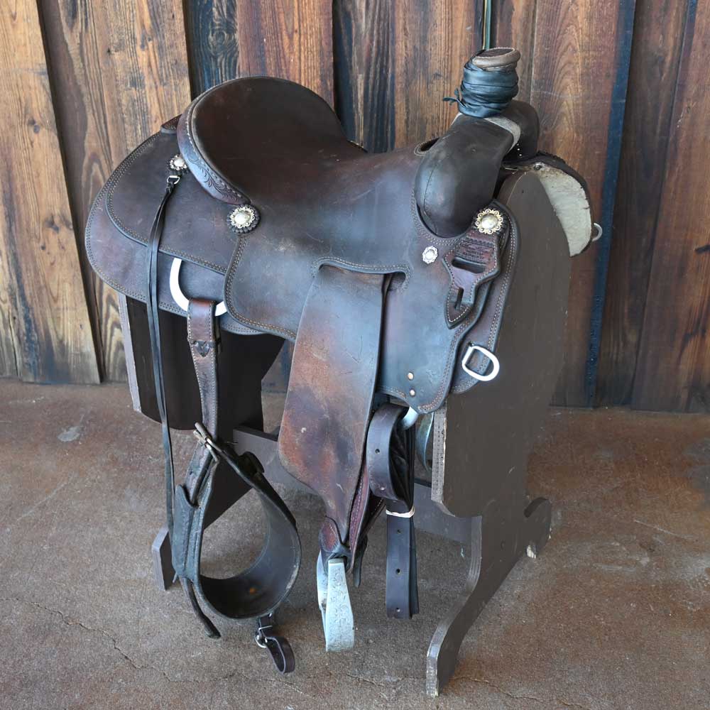 15.5" USED TRENT WARD RANCH SADDLE Saddles - Used Trent Ward