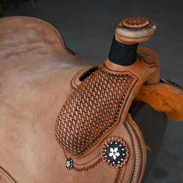 16" PATRICK SMITH TEAM ROPING SADDLE Saddles - New Patrick Smith