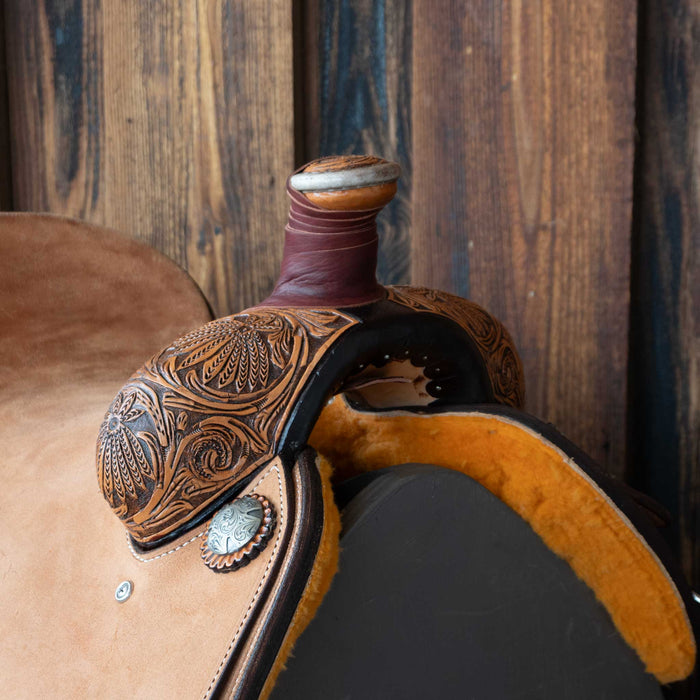 15" TESKEY'S TEAM ROPING SADDLE