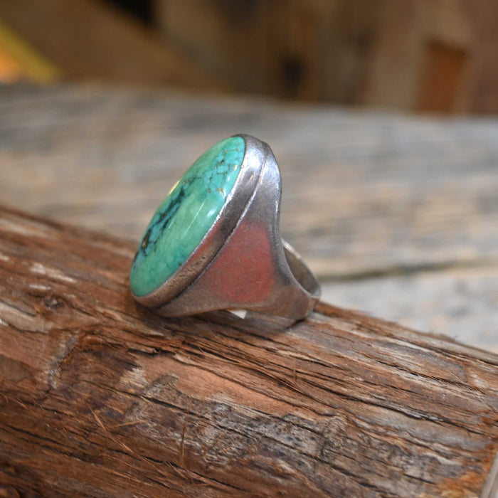 Vintage Sterling Silver & Turqouise Stone Ring