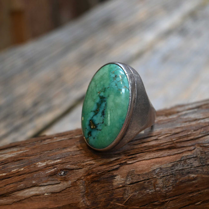 Vintage Sterling Silver & Turqouise Stone Ring