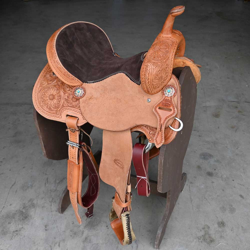 14.5" TESKEY'S BARREL SADDLE Saddles TESKEY'S SADDLERY LLC   