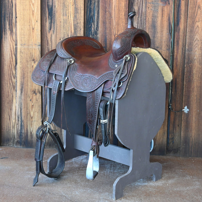 16.5" USED JEFF SMITH CUTTING SADDLE