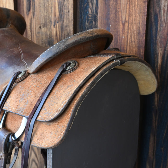 16" USED CACTUS RANCH SADDLE Saddles - Used CACTUS SADDLERY