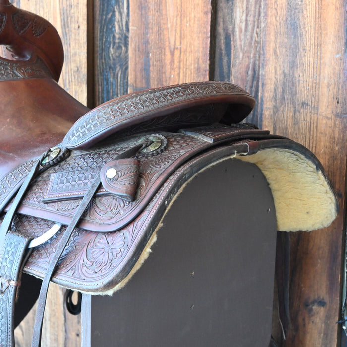 16.5" USED JEFF SMITH CUTTING SADDLE
