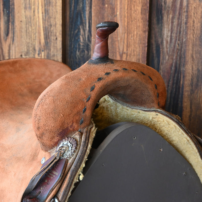 16" USED SADDLE HOUSE CUTTING SADDLE