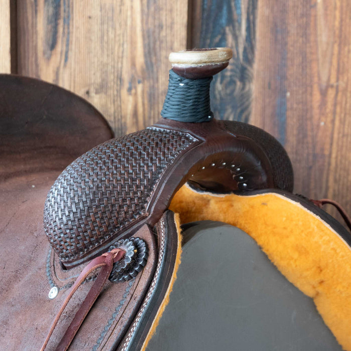 15.5" PATRICK SMITH TEAM ROPING SADDLE