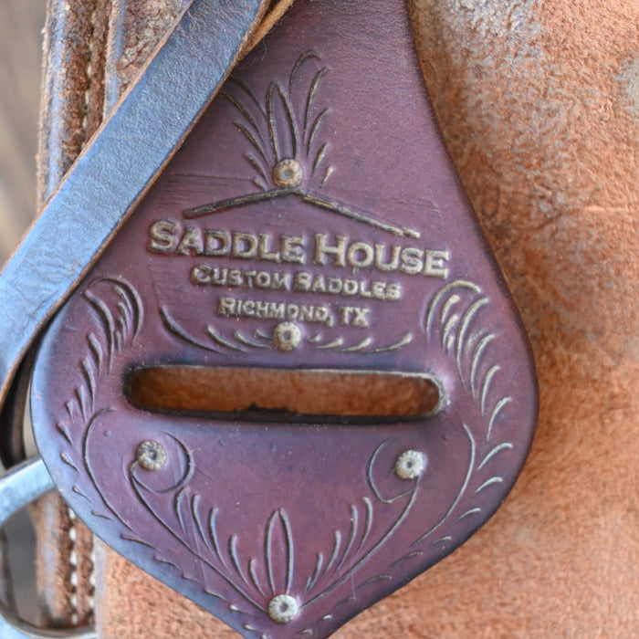 16" USED SADDLE HOUSE CUTTING SADDLE