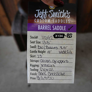 13.5" USED JEFF SMITH BARREL SADDLE Saddles Jeff Smith   