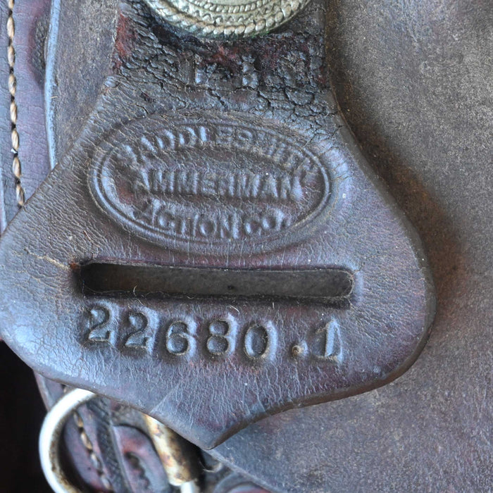 13.5" USED AMMERMAN BARREL SADDLE Saddles - Used AMMERMAN