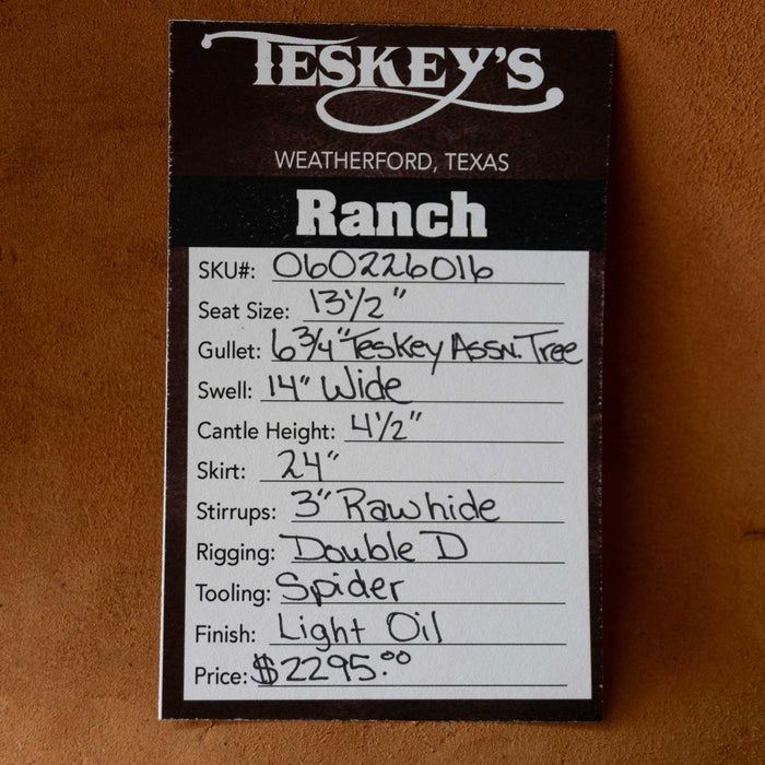 13.5" TESKEY'S RANCH SADDLE