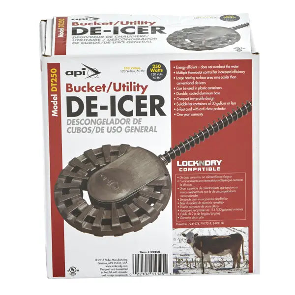 API Bucket/Utility De-Icer Barn - Heaters & De-Icers Api 250 Watts