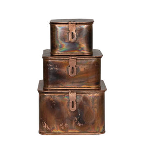 Decorative Metal Boxes - Set of 3 HOME & GIFTS - Home Decor - Decorative Accents Creative Co-Op   